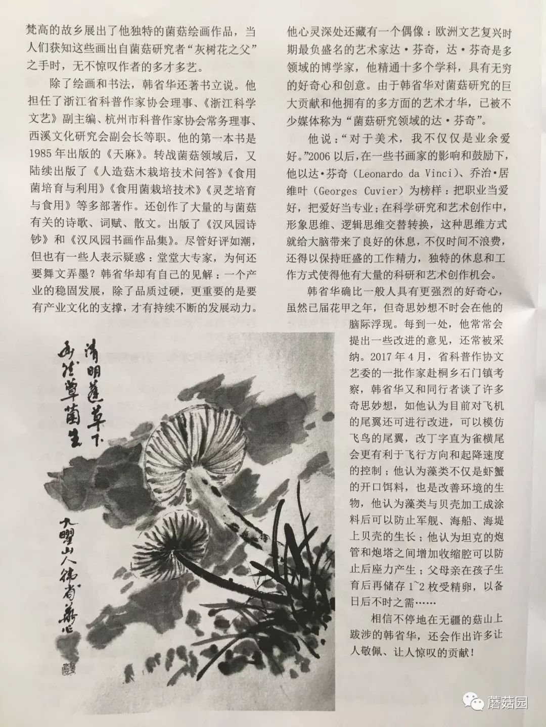 菌类介绍_菌类文化艺术作品_菌类文化